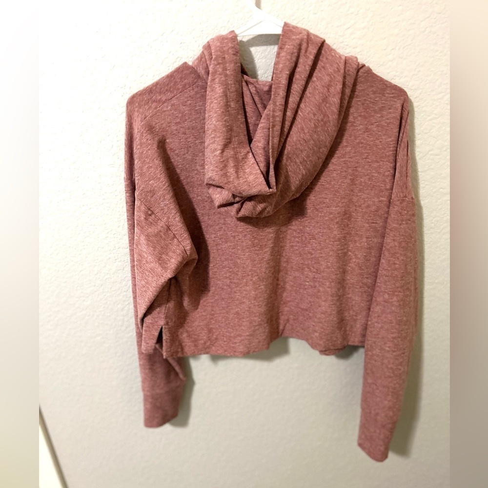 Fabletics Dusty Rose Cropped Hoodie Size Small EUC - Picture 4 of 4